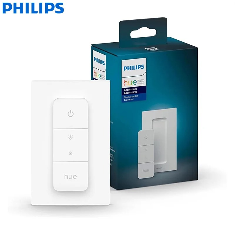 Philips Light Hue White - ฟิลิปส์ ฮิว สวิตช์หรี่ไฟอัจฉริยะสีขาวพร้อมรีโมทควบคุมการติดตั้งแบบไร้สาย ควบคุมไฟฮิว เปิด/ปิด ปรับความสว่างได้