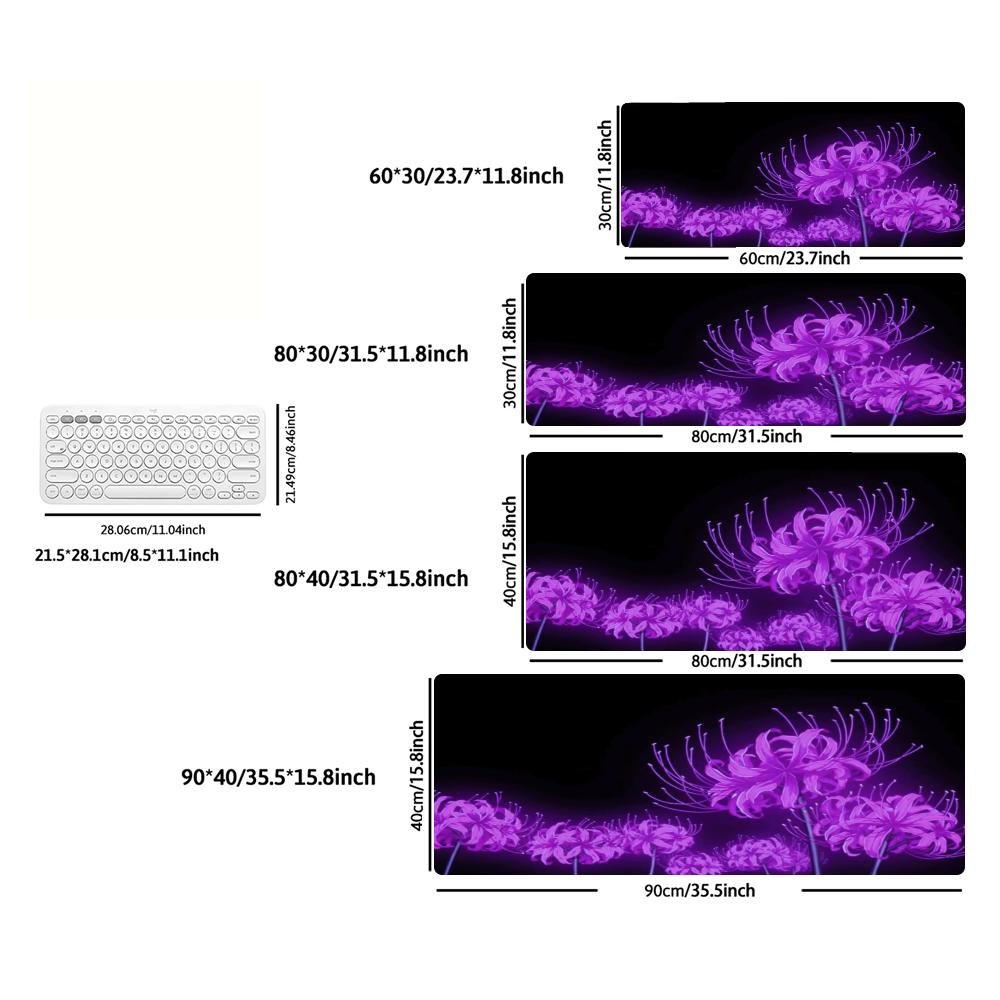 แผ่นรองเมาส์ขนาด XXL ลายกอธิค  - Tradescantia Purple บทวิจารณ์และราคา