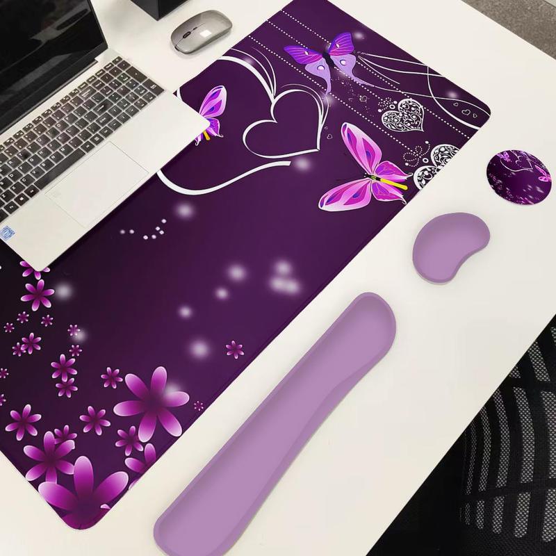 CIFBUY ชุดแผ่นรองเมาส์ 4-in-1  - Tradescantia Purple บทวิจารณ์และราคา