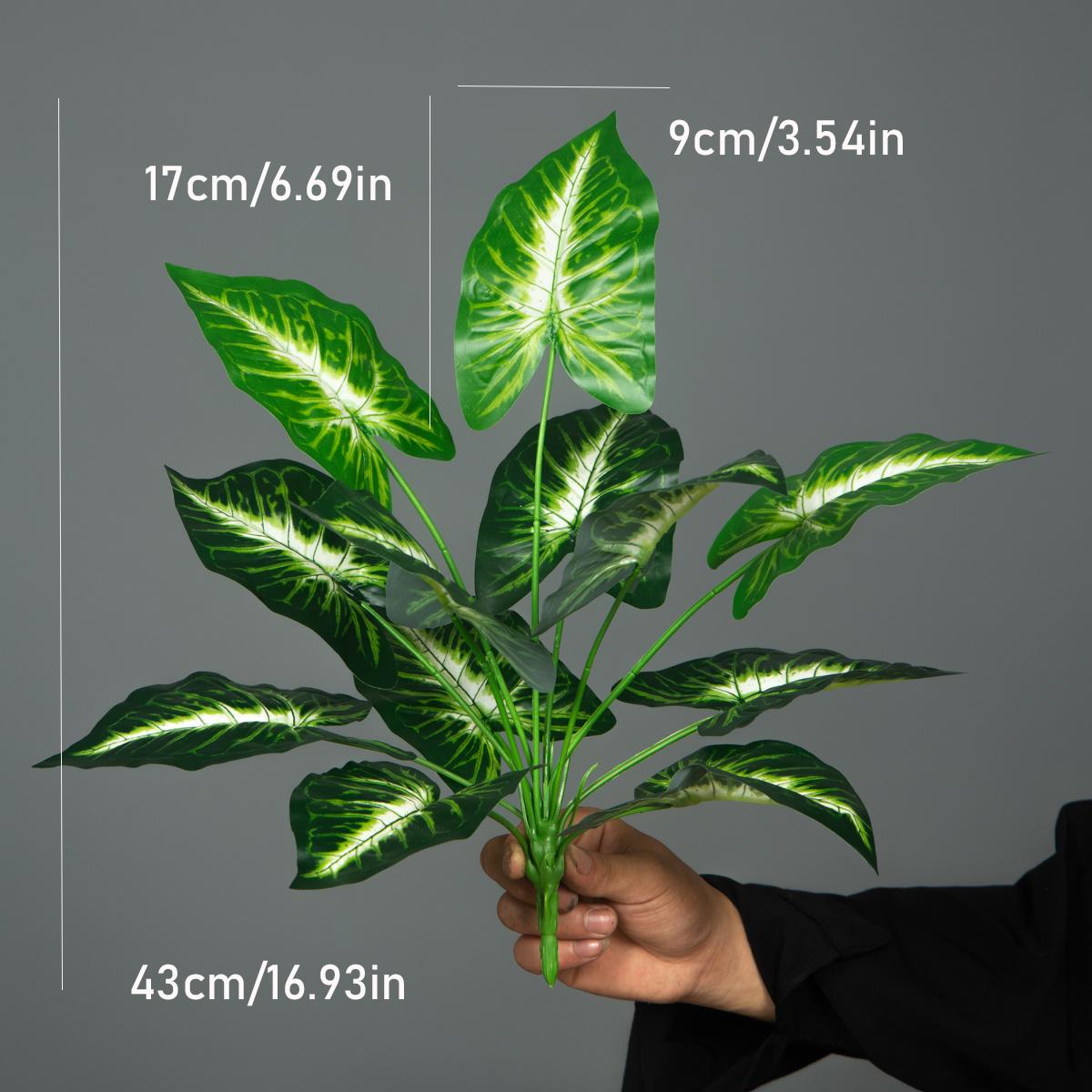 ต้นไม้ประดิษฐ์ ใบปาล์มสีเขียว  - Monstera Adansonii บทวิจารณ์และราคา