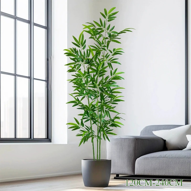 ไม้ไผ่ประดิษฐ์สีเขียว ไม่ซีดจา - Dracaena Marginata บทวิจารณ์และราคา