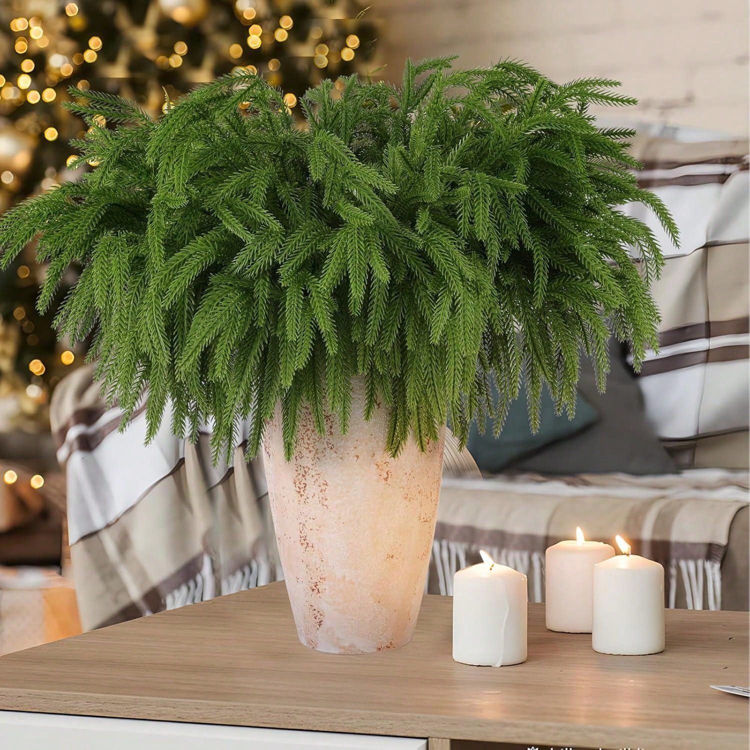 คริสต์มาส Norfolk สาขาที่สมจริ - Dracaena Marginata บทวิจารณ์และราคา